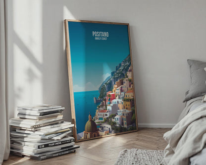 Positano Amalfi Coast Coastal Wall Art Print - Travel Wall Art