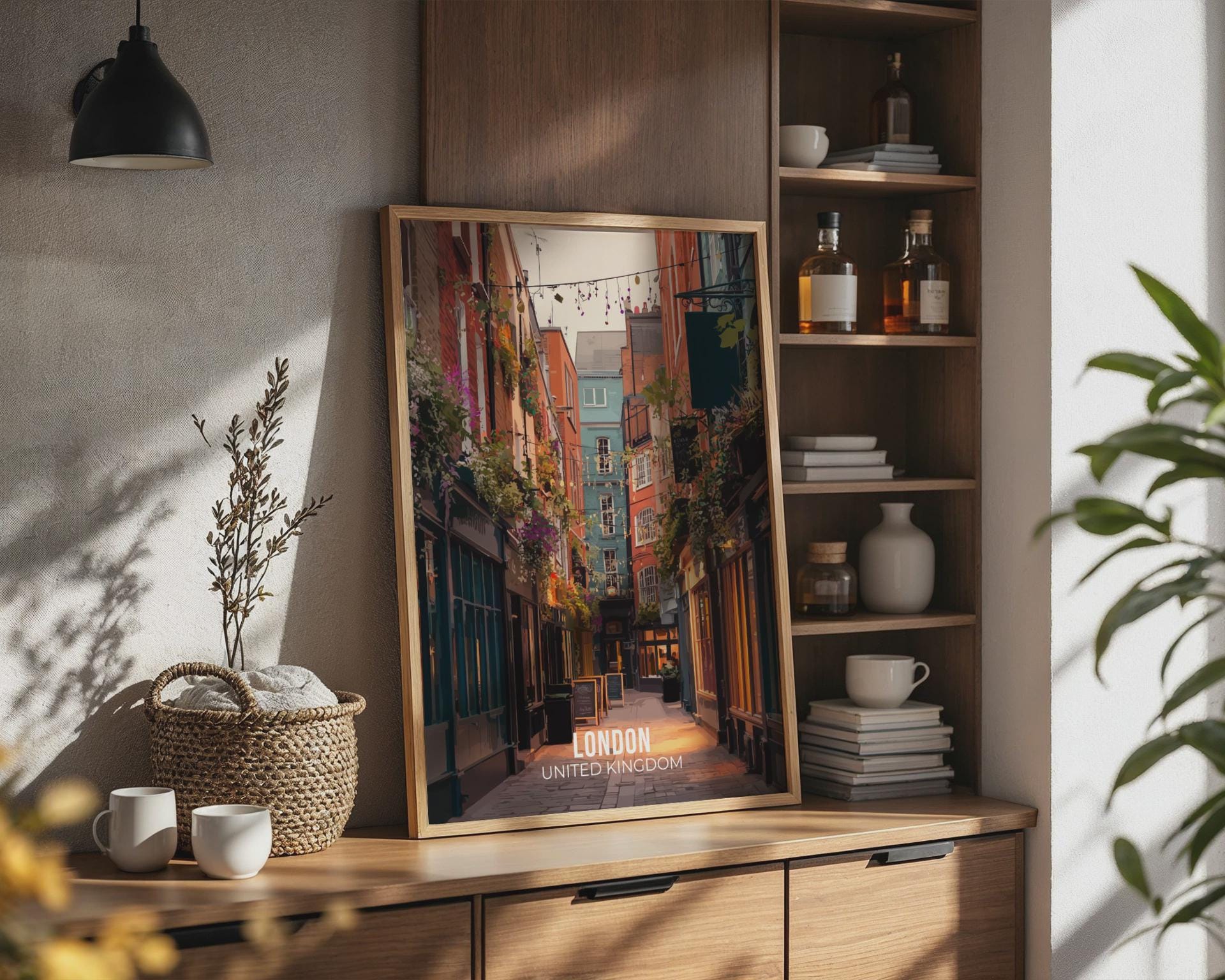 London Alley Poster Print Art - Travel Wall Art