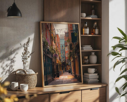 London Alley Poster Print Art - Travel Wall Art