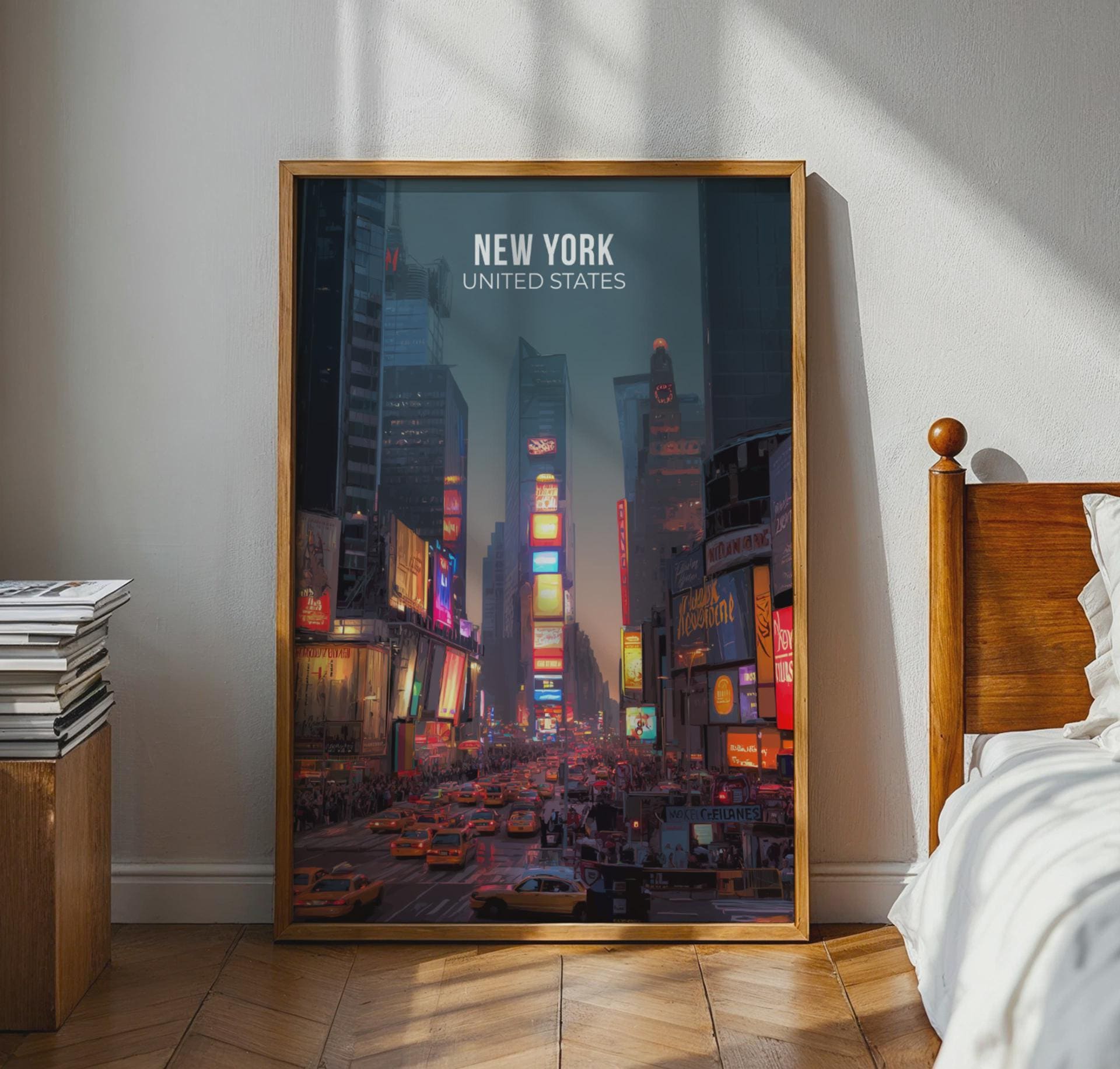 New York City Times Square Poster Wall Art Print - Travel Wall Art