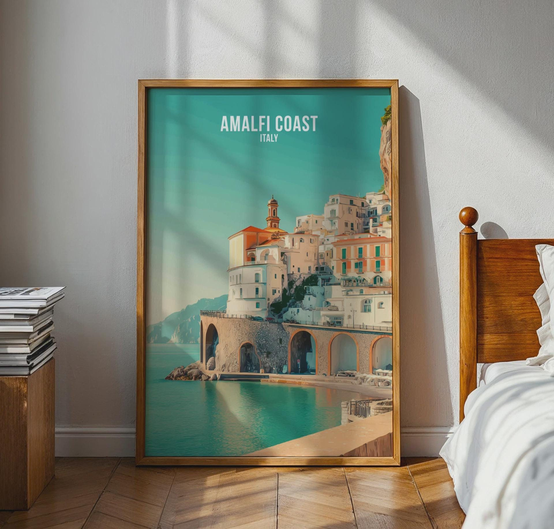 Amalfi Coast Italy Poster Wall Art - Travel Wall Art