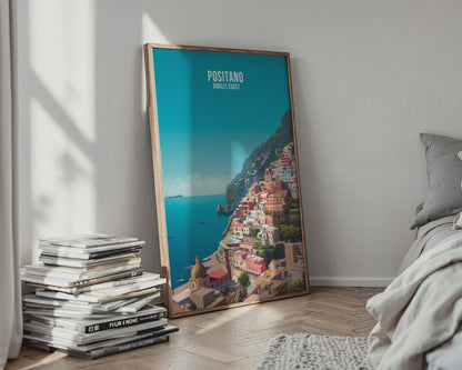 Positano Amalfi Coast Wall Art Poster Print - Travel Wall Art