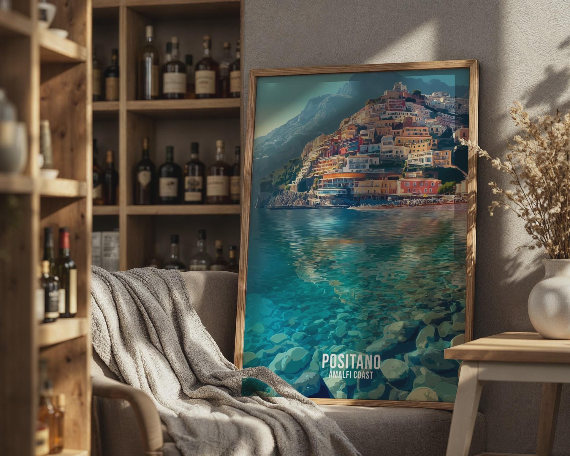Positano Amalfi Coast Print Wall Art - Travel Wall Art