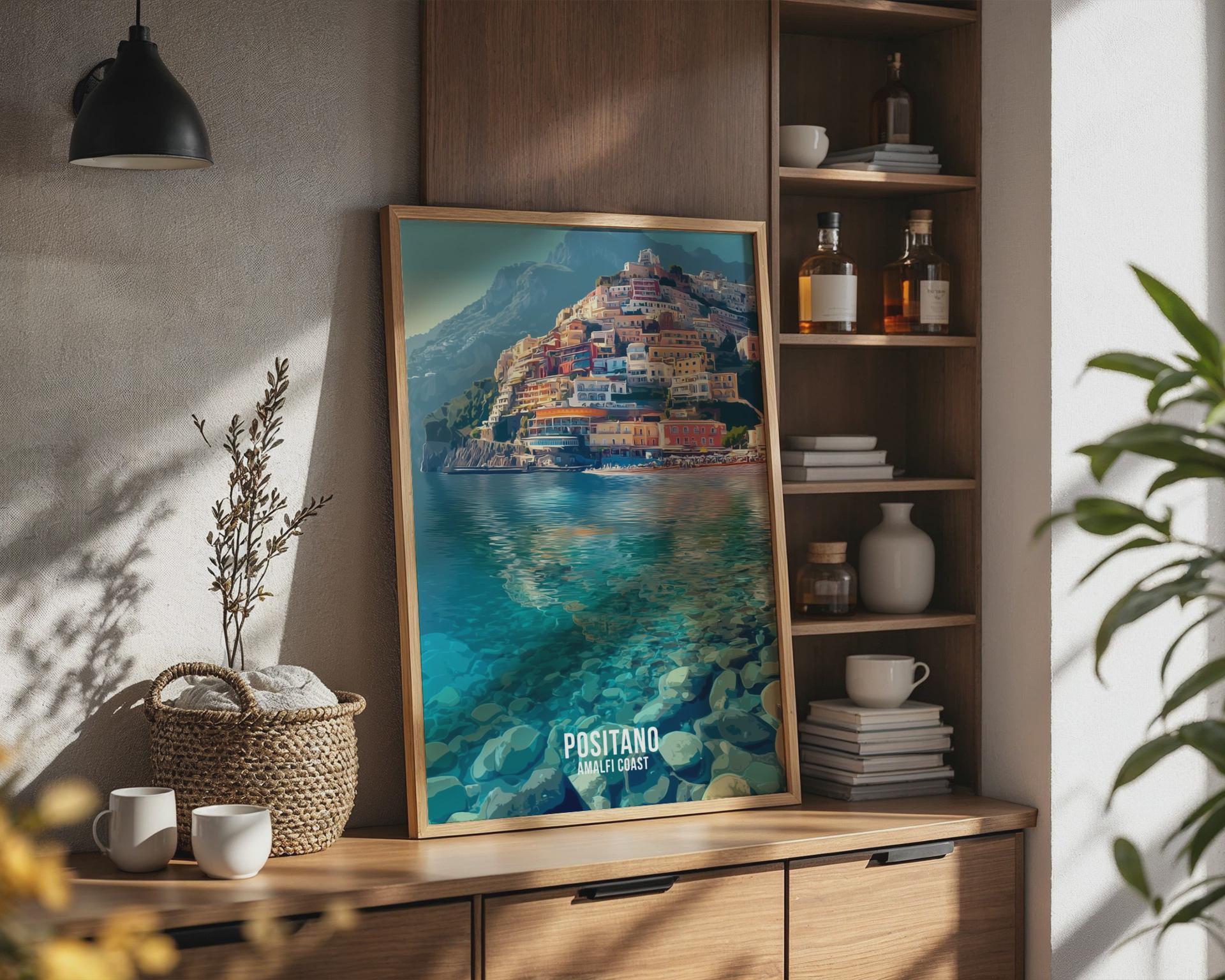 Positano Amalfi Coast Print Wall Art - Travel Wall Art
