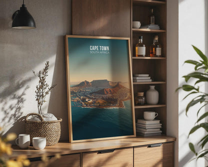Cape Town Travel Poster Wall Art Print - Travel Wall Art