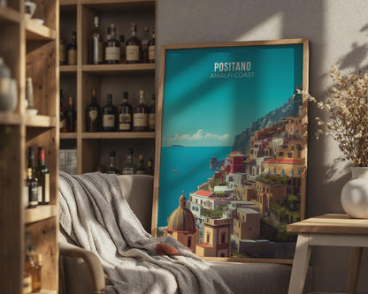 Positano Amalfi Coast Wall Art Print - Travel Wall Art