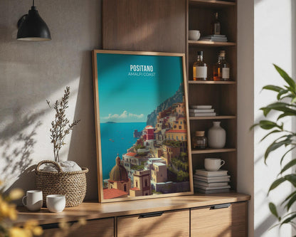 Positano Amalfi Coast Wall Art Print - Travel Wall Art