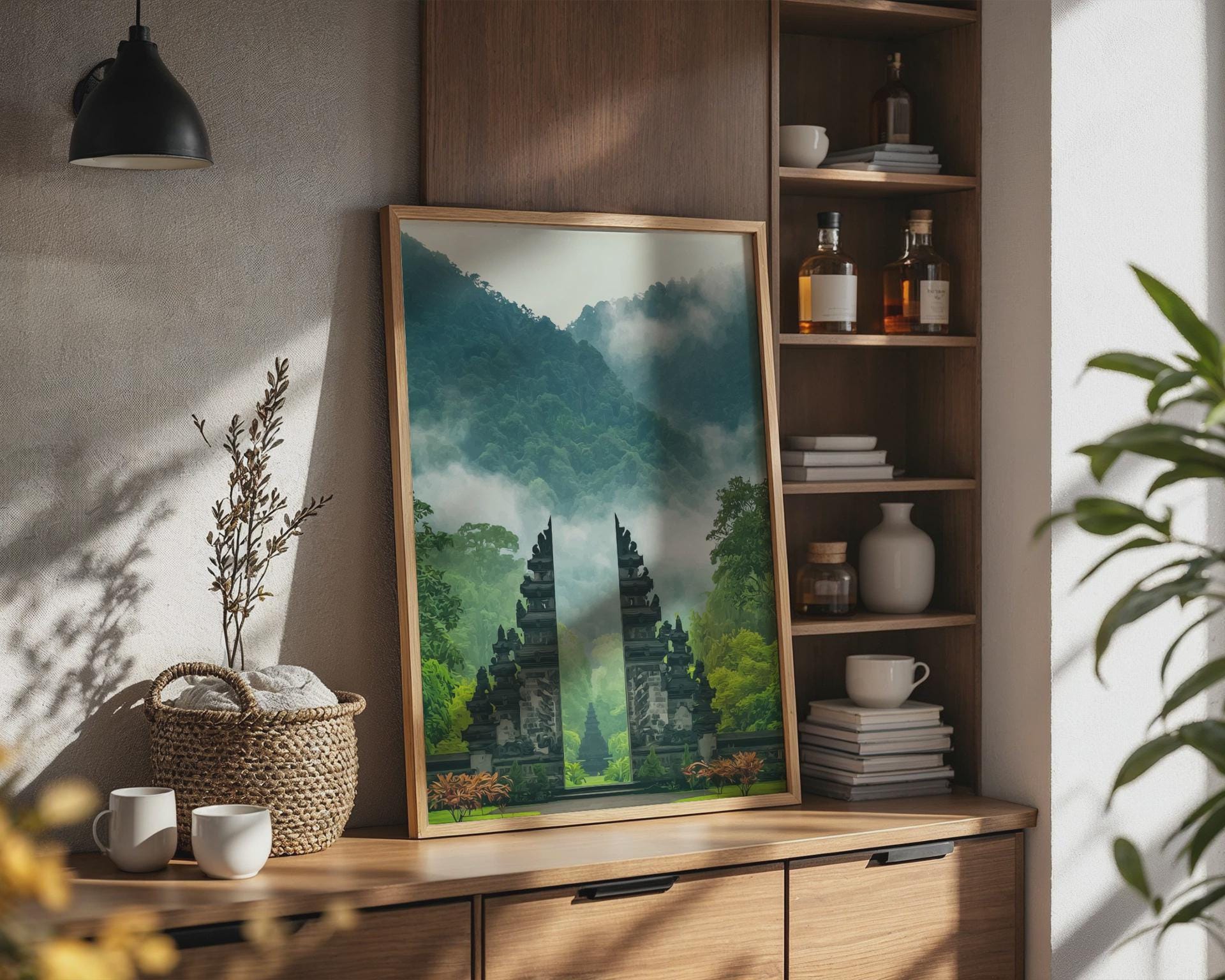 Bali Temple Landscape Wall Art Print - Travel Wall Art