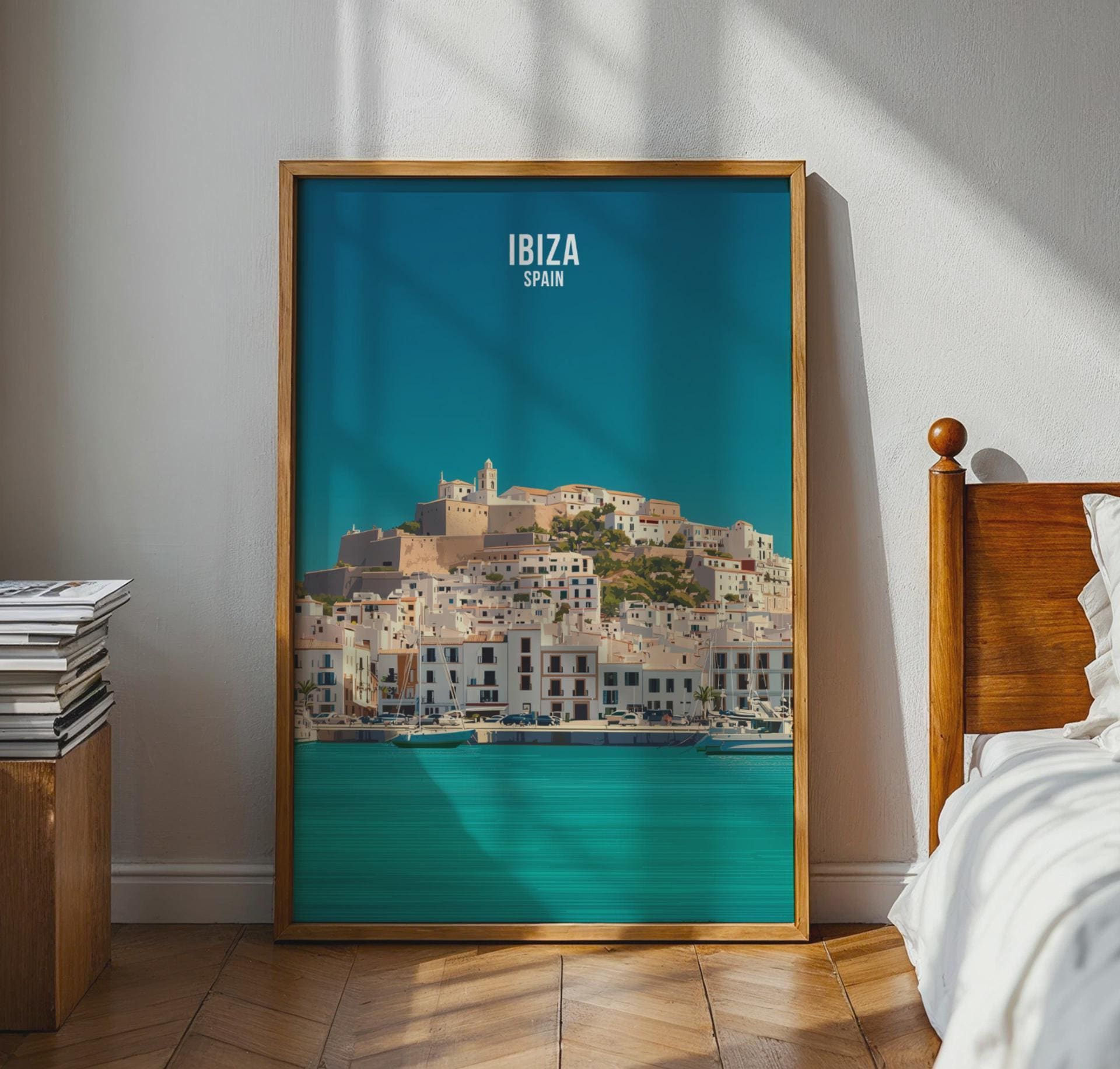 Ibiza Spain Travel Poster Wall Art Print - Travel Wall Art