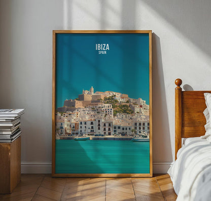 Ibiza Spain Travel Poster Wall Art Print - Travel Wall Art