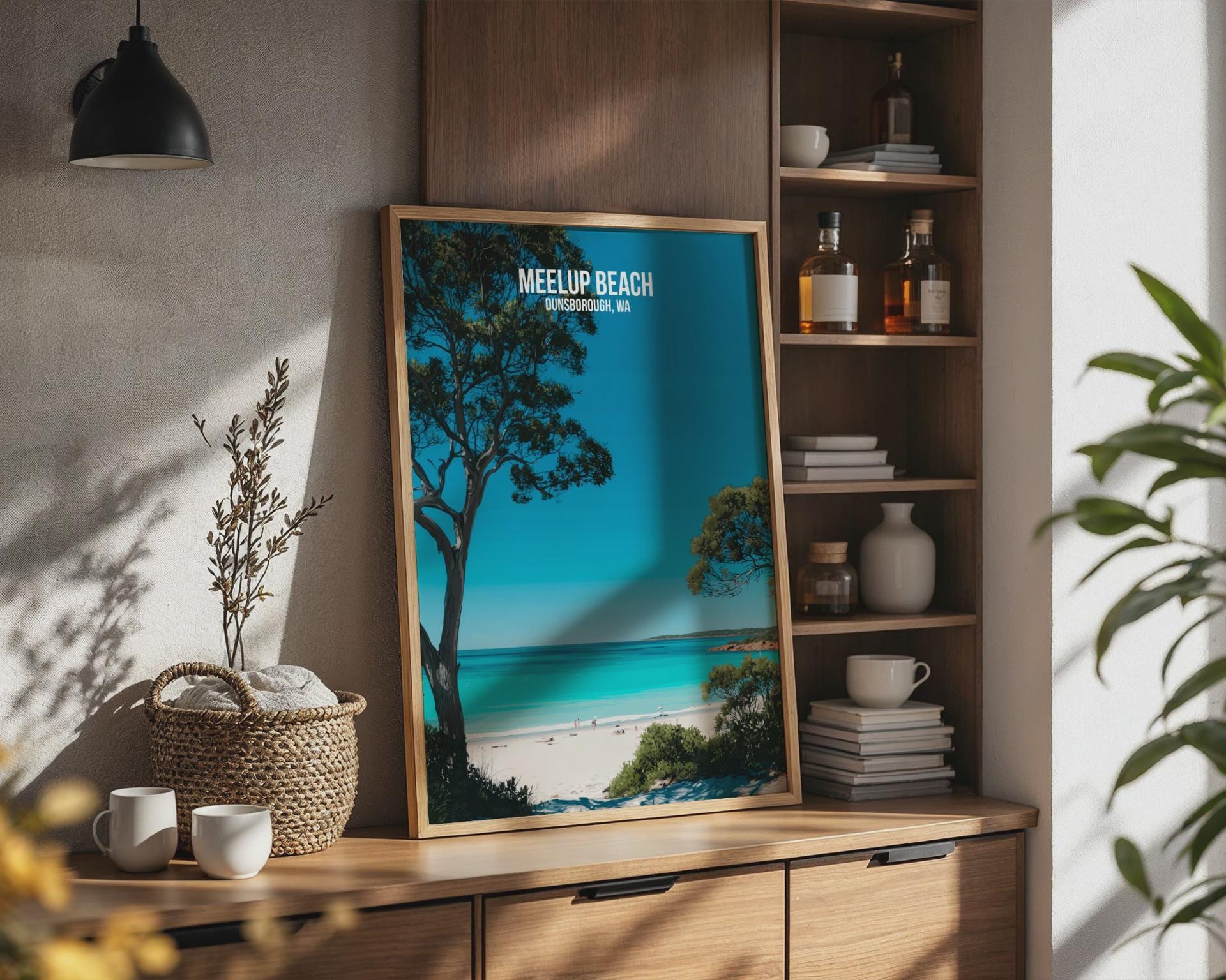 Meelup Beach Wall Art Dunsborough Coastal Print Landscape Poster - Travel Wall Art