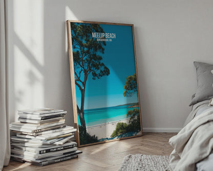 Meelup Beach Wall Art Dunsborough Coastal Print Landscape Poster - Travel Wall Art