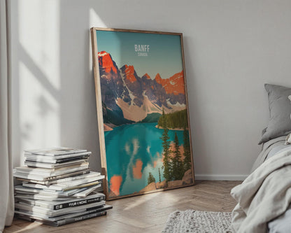 Banff Canada Landscape Poster Art Print - Travel Wall Art