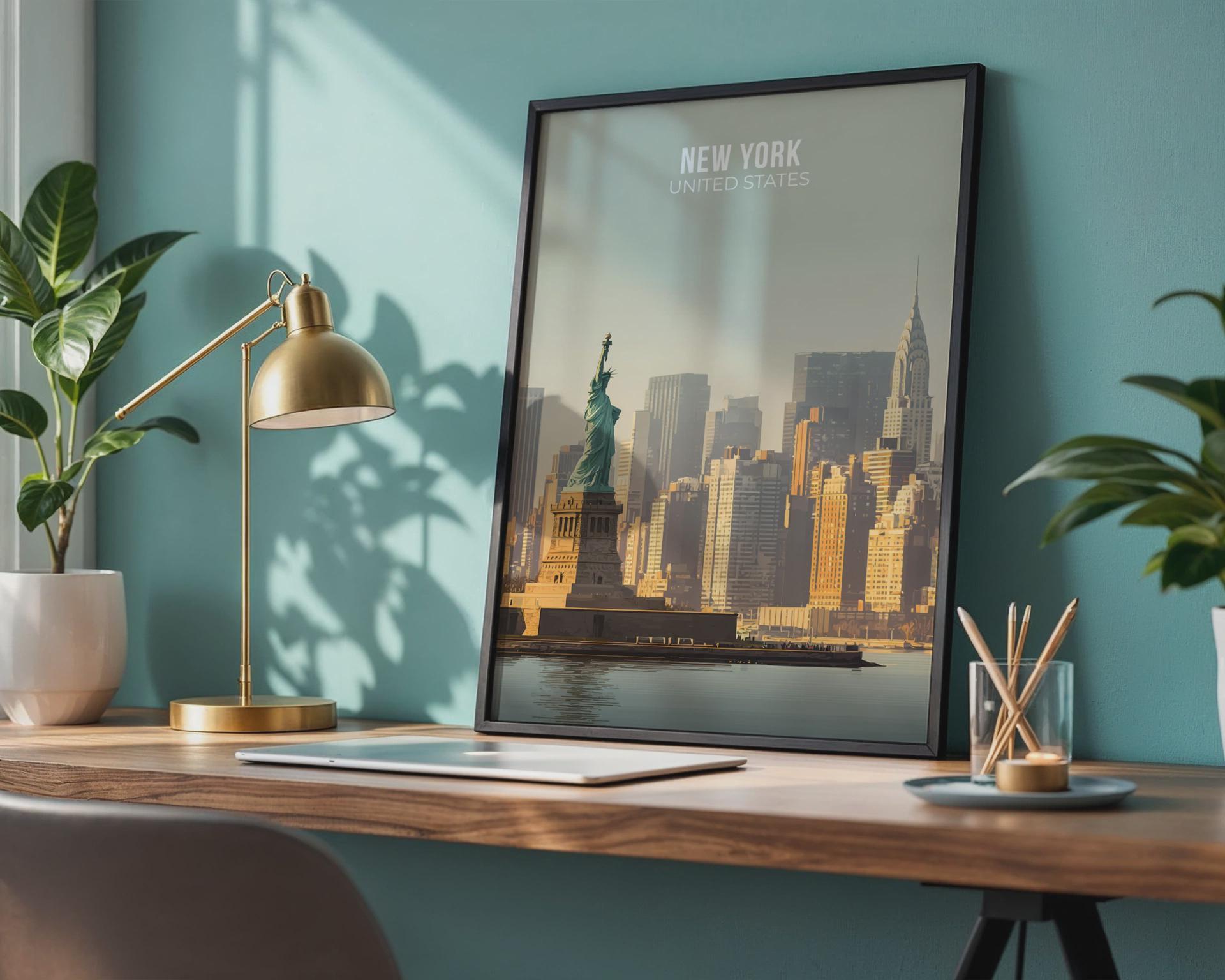 Statue of Liberty NYC Wall Art Print - Travel Wall Art