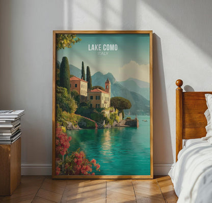 Lake Como Italy Poster Art Print - Travel Wall Art
