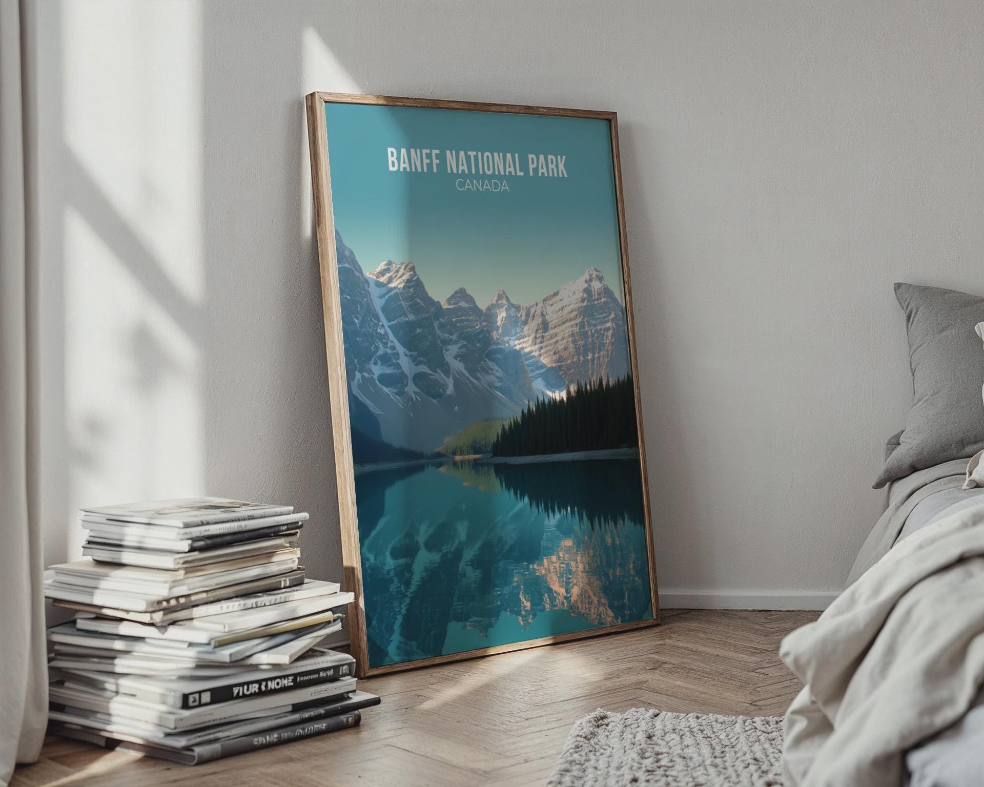 Banff National Park Print Poster Wall Art - Travel Wall Art