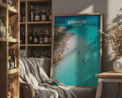 Geographe Bay Busselton WA Print Art Poster Wall Art - Travel Wall Art