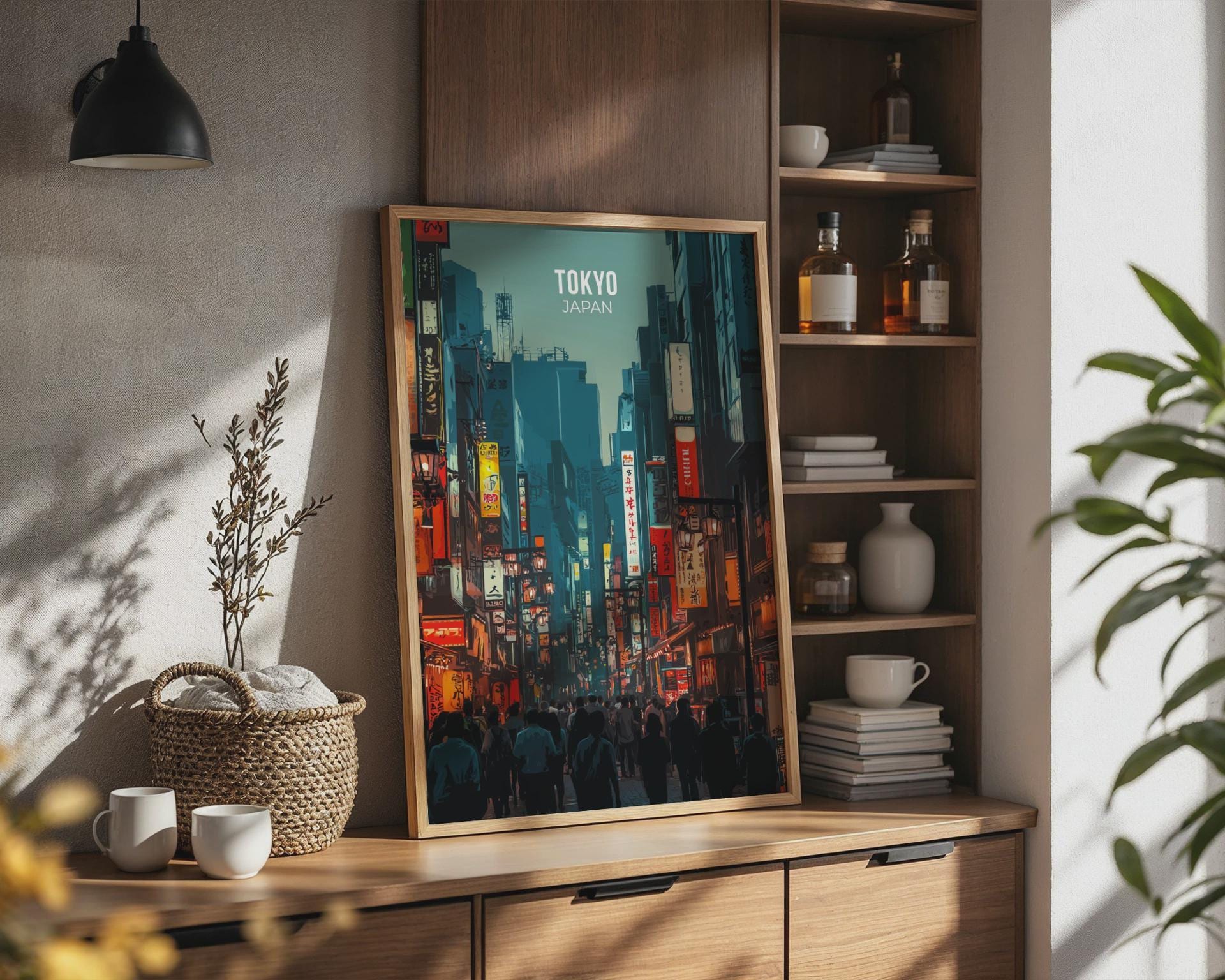 Tokyo Japan Wall Art Print Cityscape Poster - Travel Wall Art