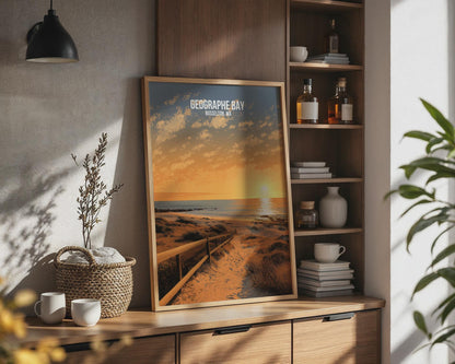 Geographe Bay Sunset Beach Poster Wall Art Print - Travel Wall Art
