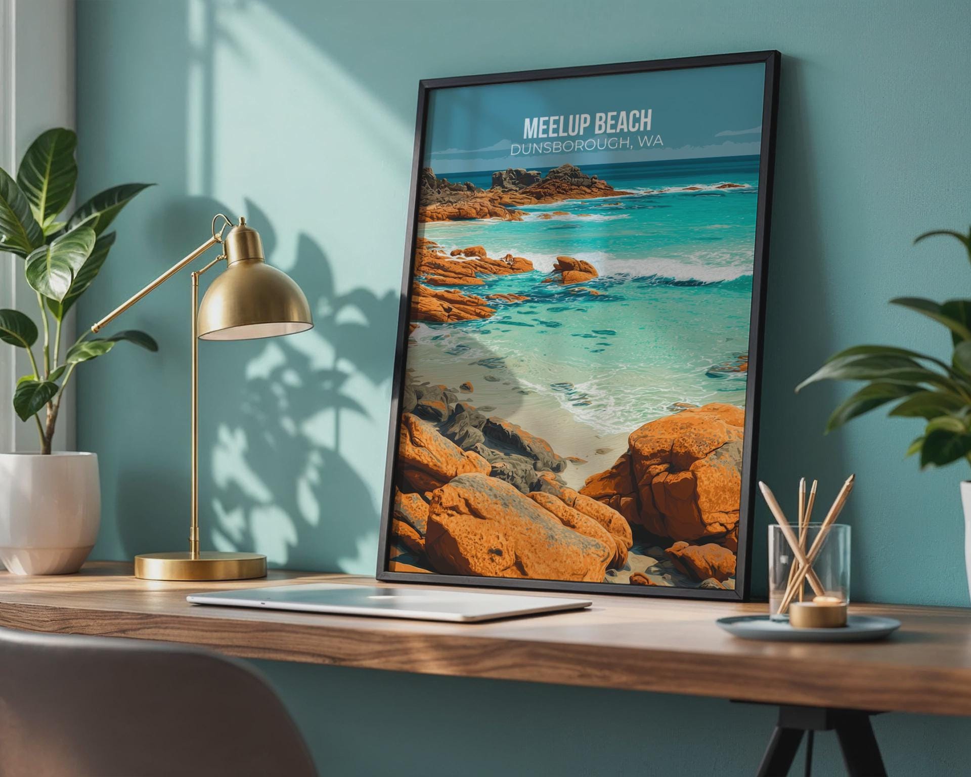 Meelup Beach Dunsborough WA Coastal Wall Art Print - Travel Wall Art