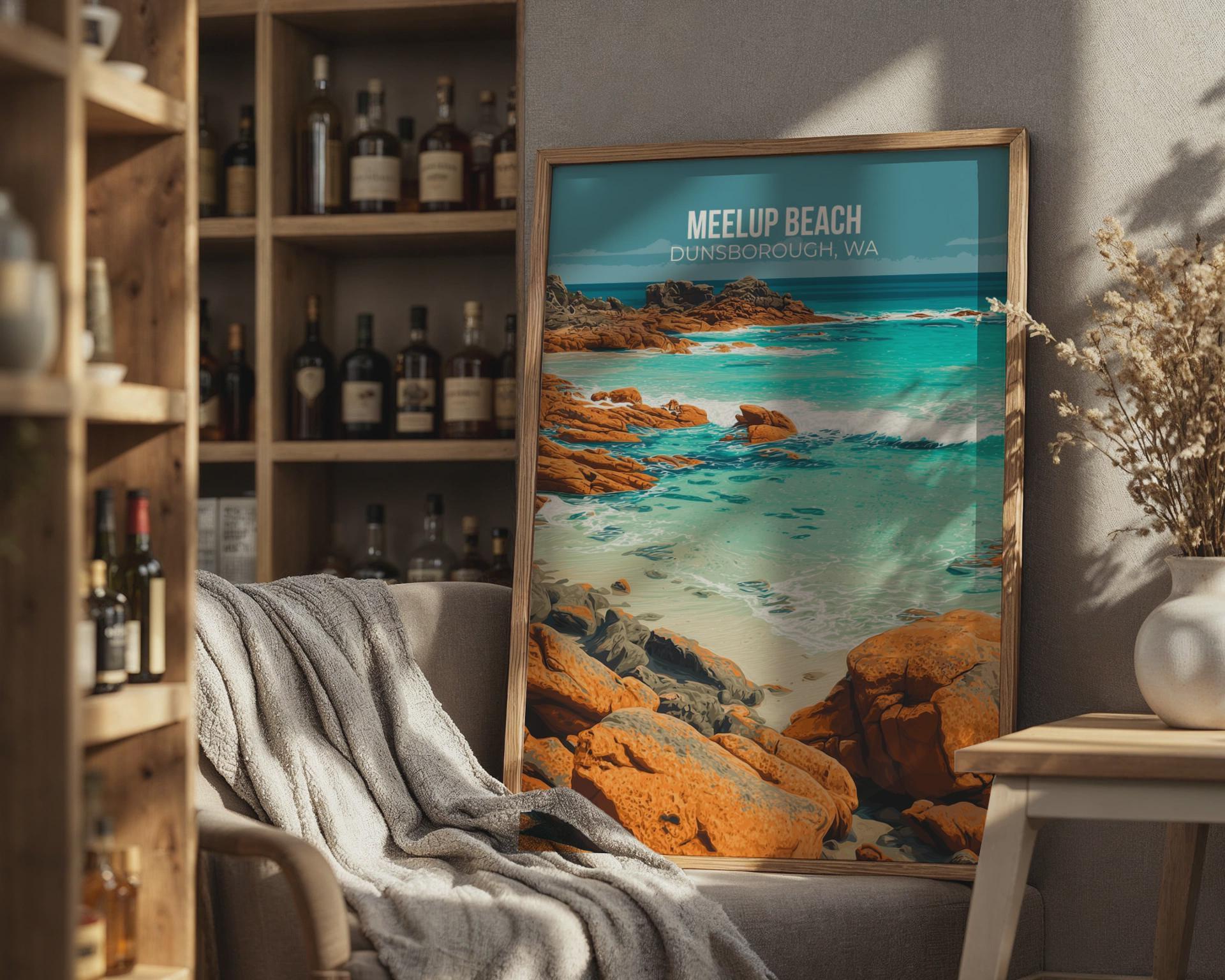 Meelup Beach Dunsborough WA Coastal Wall Art Print - Travel Wall Art