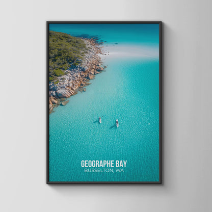 Geographe Bay Busselton Wall Art Print Coastal Beach Poster - Travel Wall Art