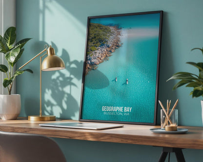 Geographe Bay Busselton Wall Art Print Coastal Beach Poster - Travel Wall Art
