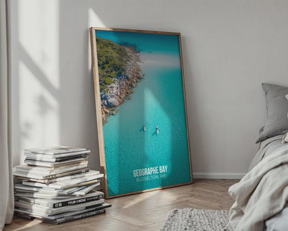 Geographe Bay Busselton Wall Art Print Coastal Beach Poster - Travel Wall Art