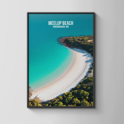 Meelup Beach Poster Dunsborough WA Coastal Art Print - Travel Wall Art