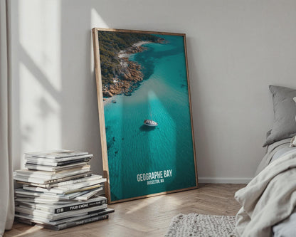 Geographe Bay Wall Art Print Busselton Sailing Coastal Landscape - Travel Wall Art