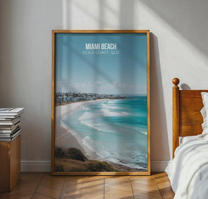 Miami Beach Gold Coast Wall Art Poster - Travel Wall Art