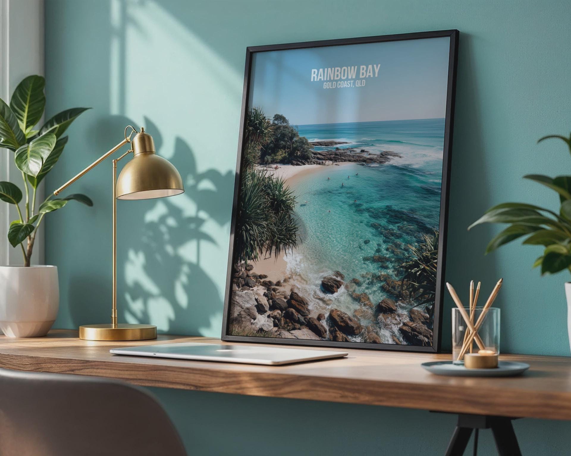 Rainbow Bay Gold Coast Print Wall Art - Travel Wall Art