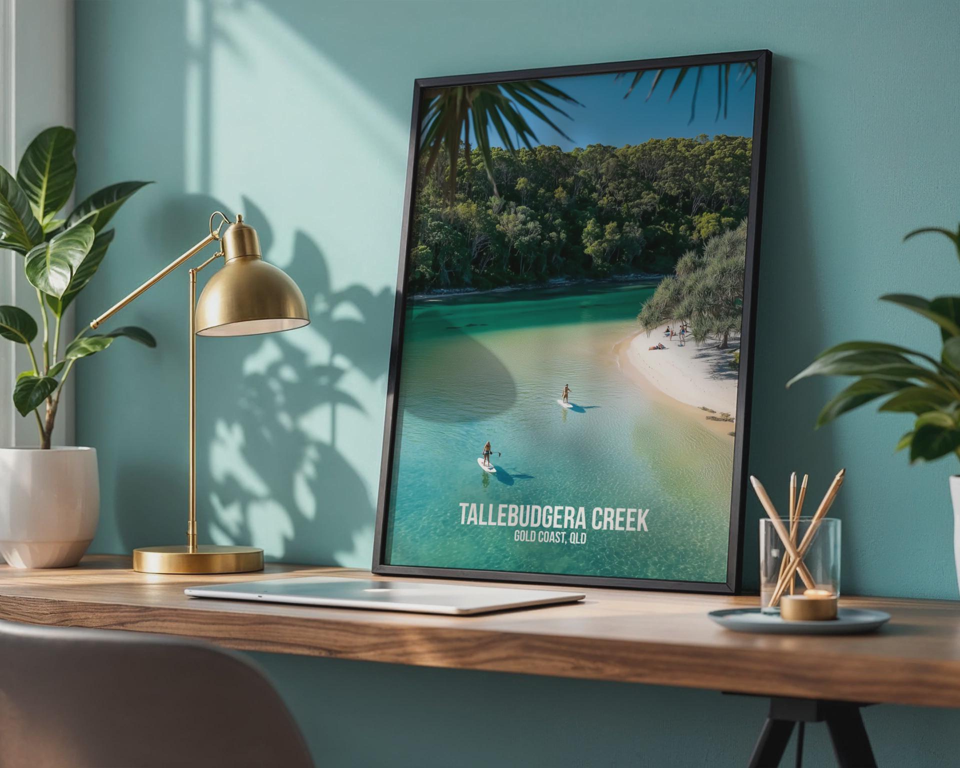 Tallebudgera Creek Wall Art Print Coastal Scene - Travel Wall Art