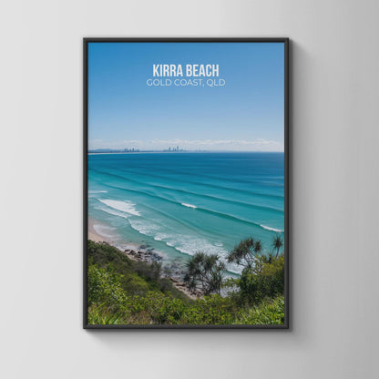 Kirra Beach Wall Art Print Gold Coast QLD - Travel Wall Art