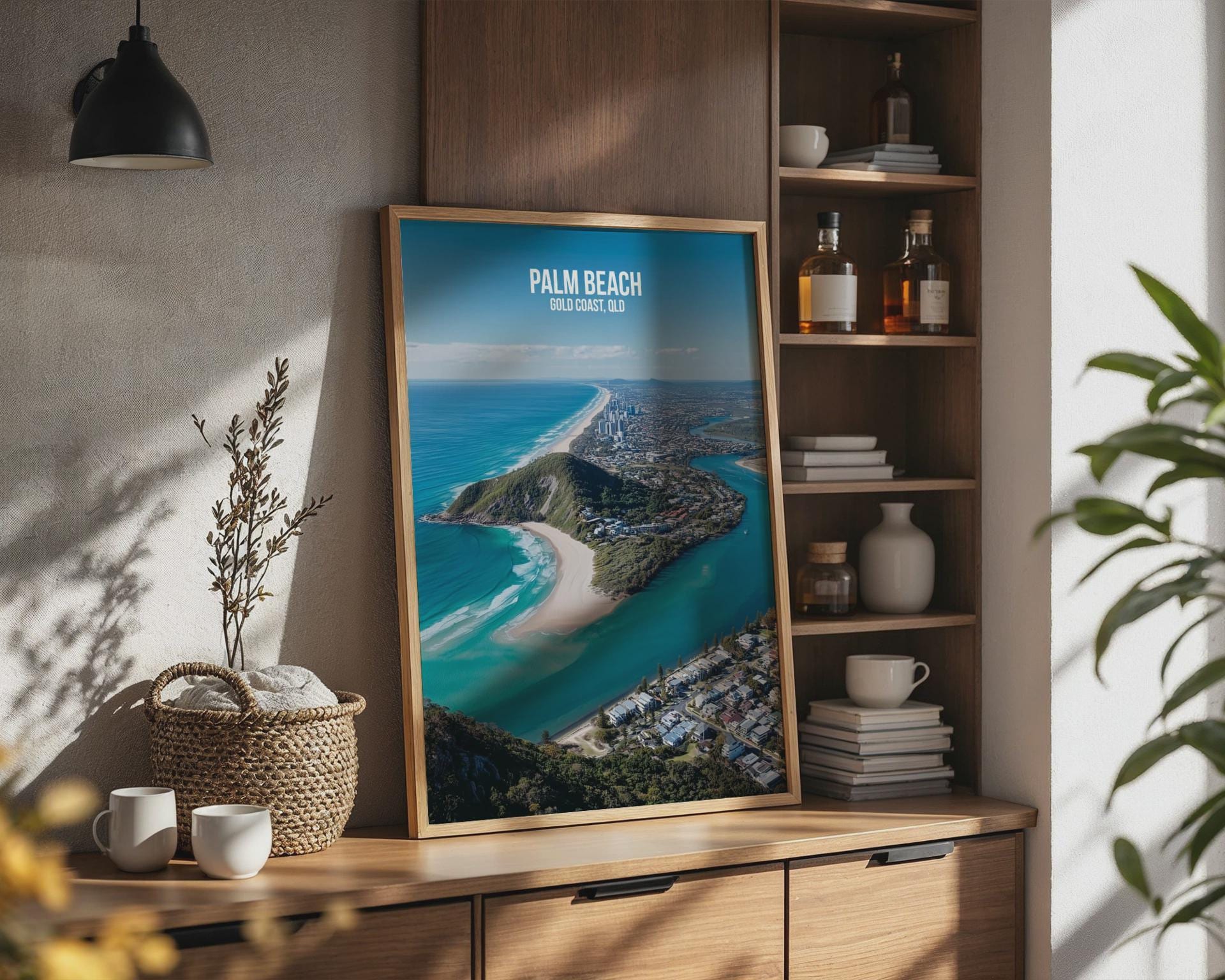 Palm Beach Gold Coast Poster Scenic View Poster Wall Art - Travel Wall Art