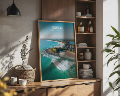 Kirra Beach Wall Art Coastal Print - Travel Wall Art