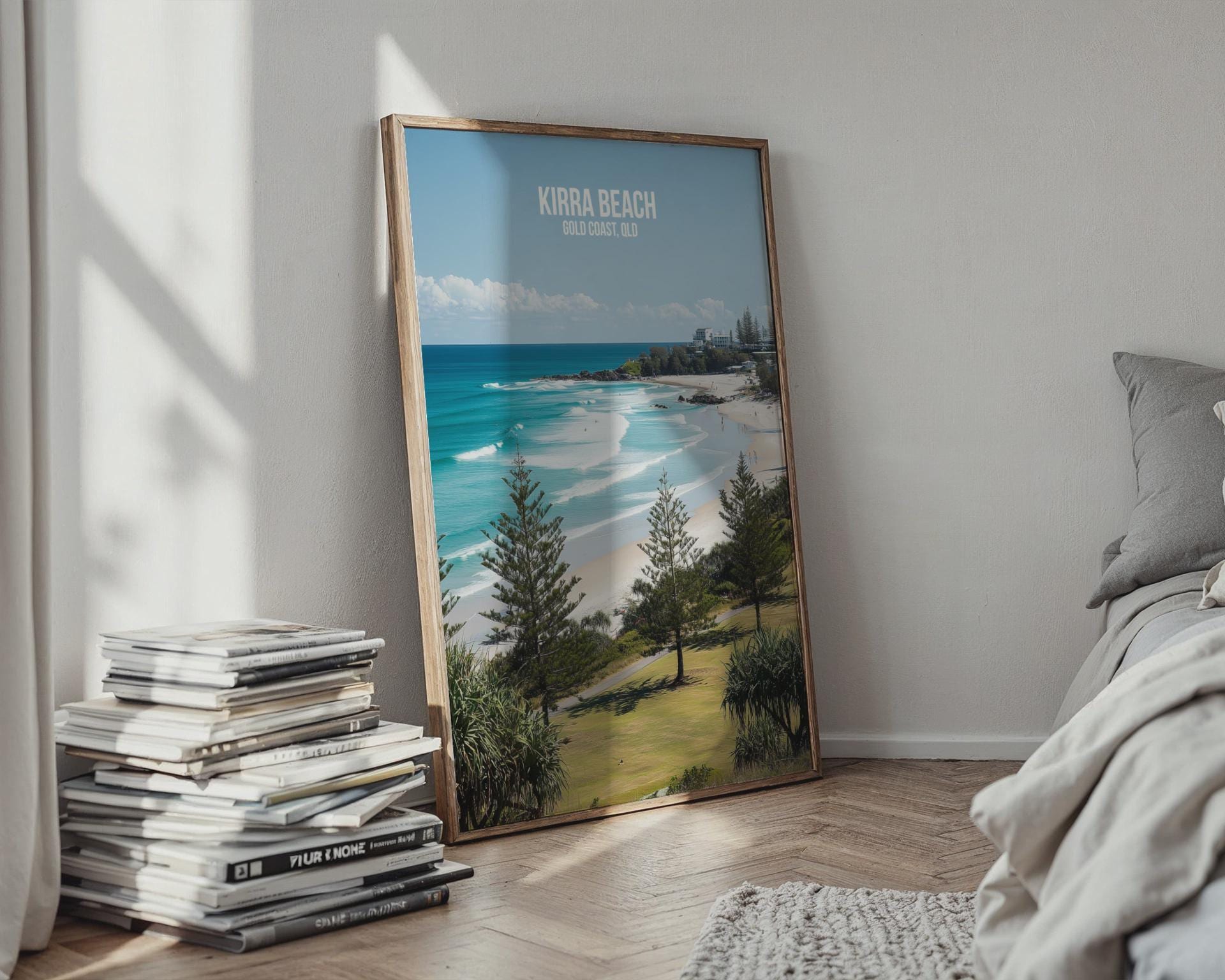 Kirra Beach Wall Art Gold Coast QLD Print - Travel Wall Art