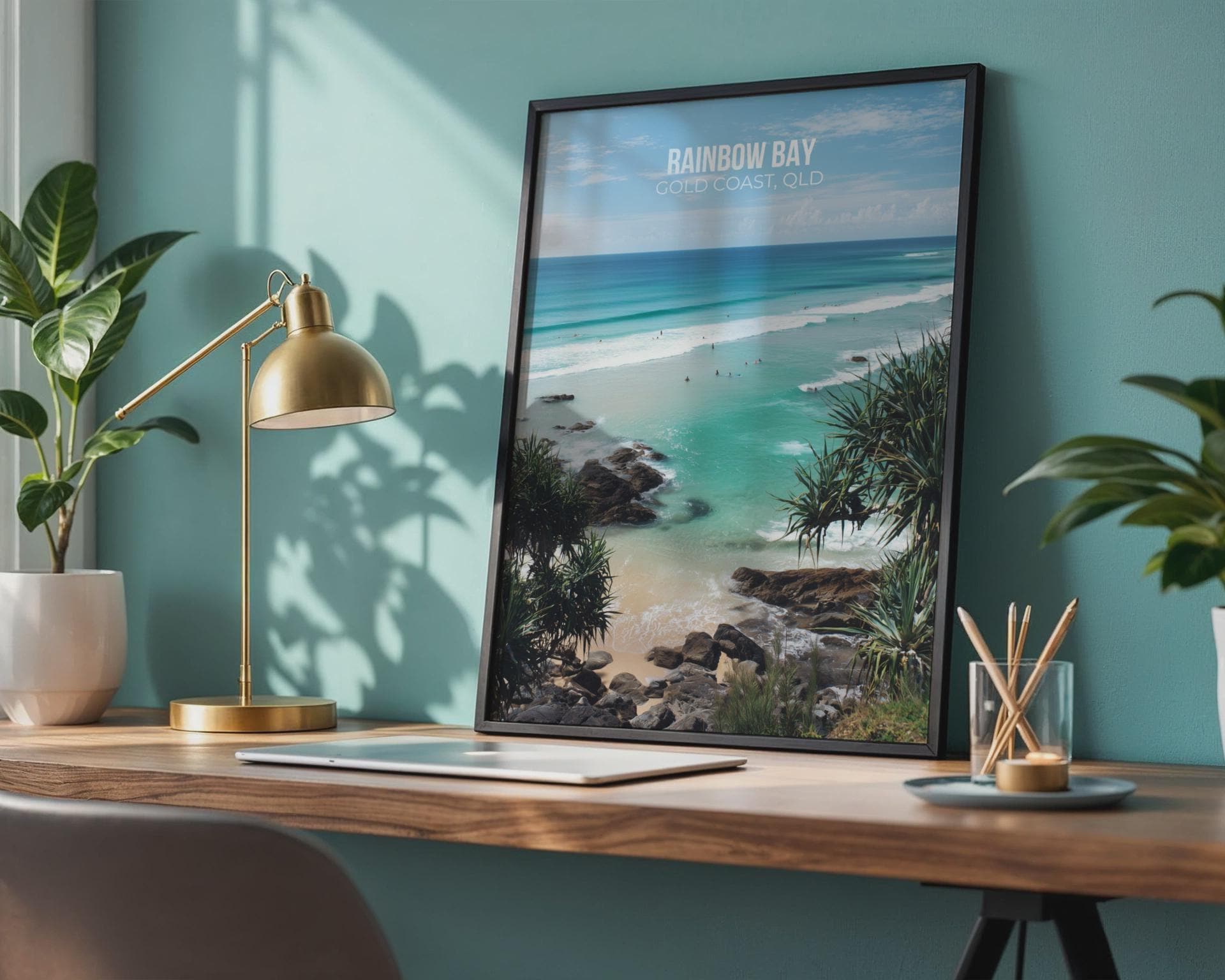Rainbow Bay Gold Coast QLD Poster Wall Art - Travel Wall Art
