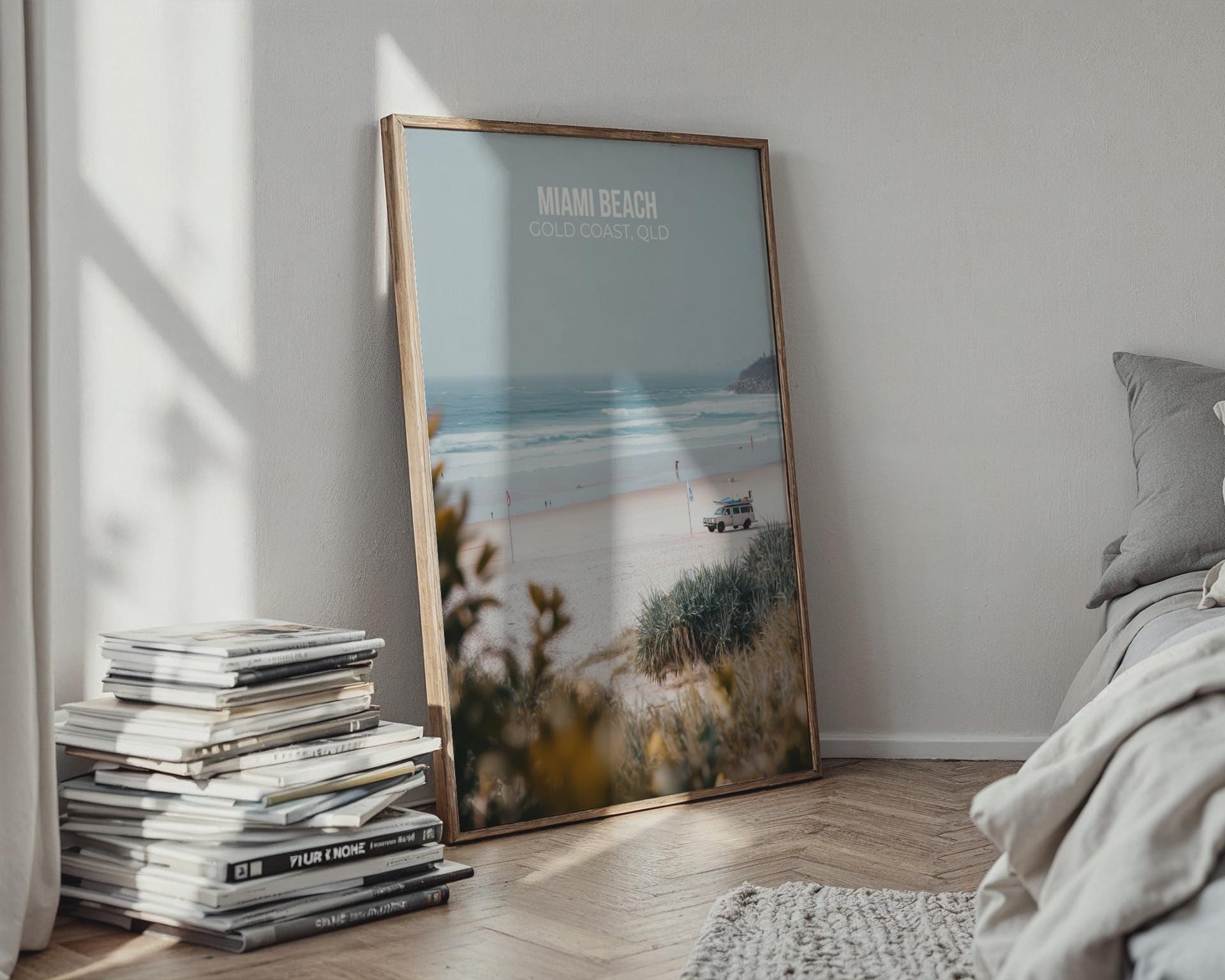 Miami Beach Gold Coast Poster Art Print - Travel Wall Art