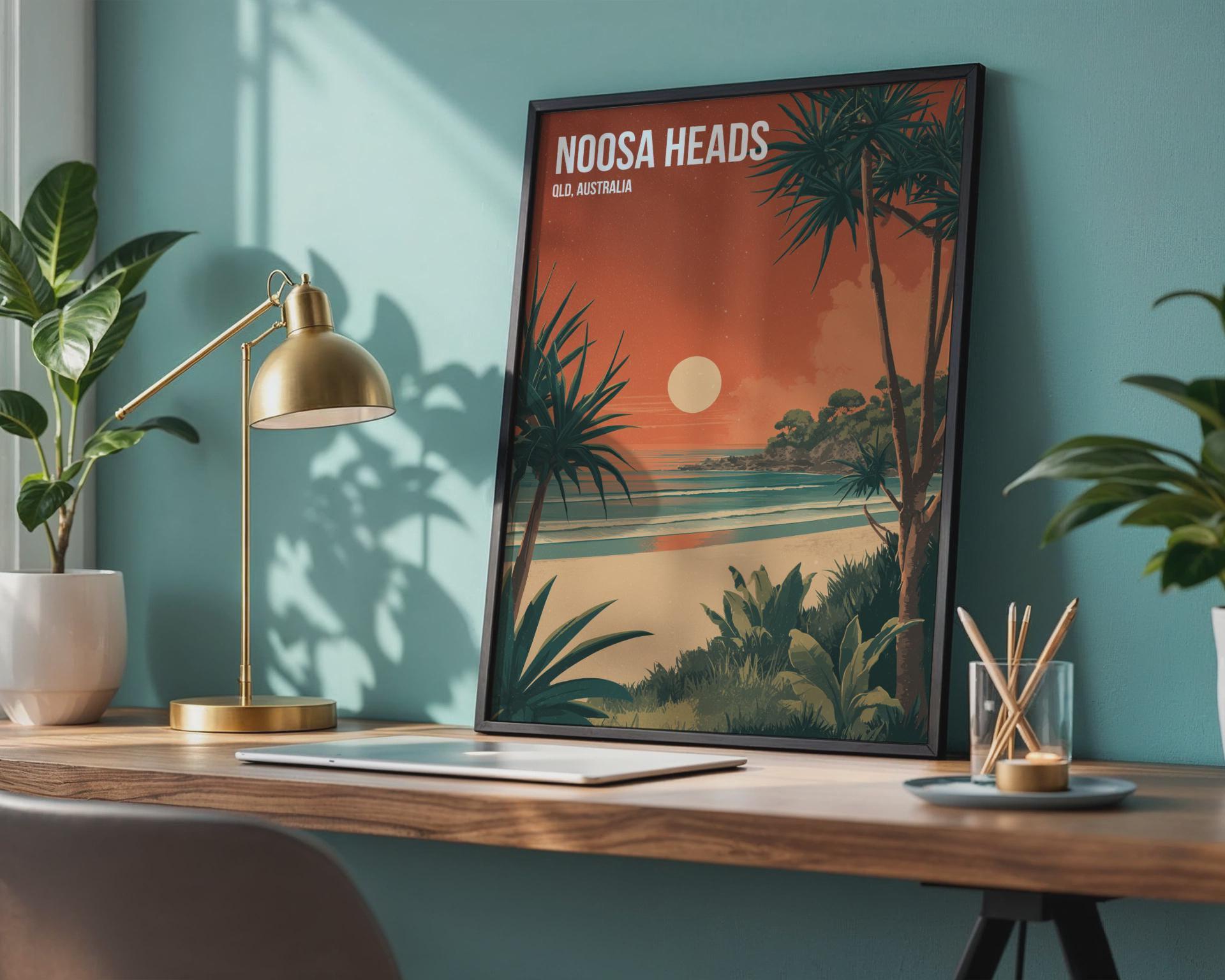 Noosa Heads QLD Australia Print Beach Landscape Wall Art - Travel Wall Art