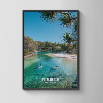 Palm Beach Gold Coast Print Coastal Wall Art - Travel Wall Art