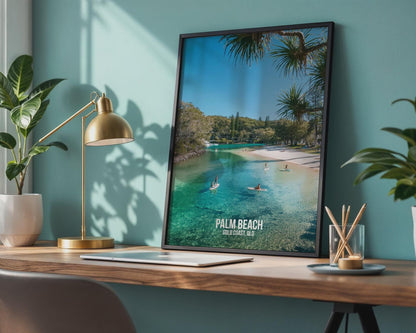 Palm Beach Gold Coast Print Coastal Wall Art - Travel Wall Art