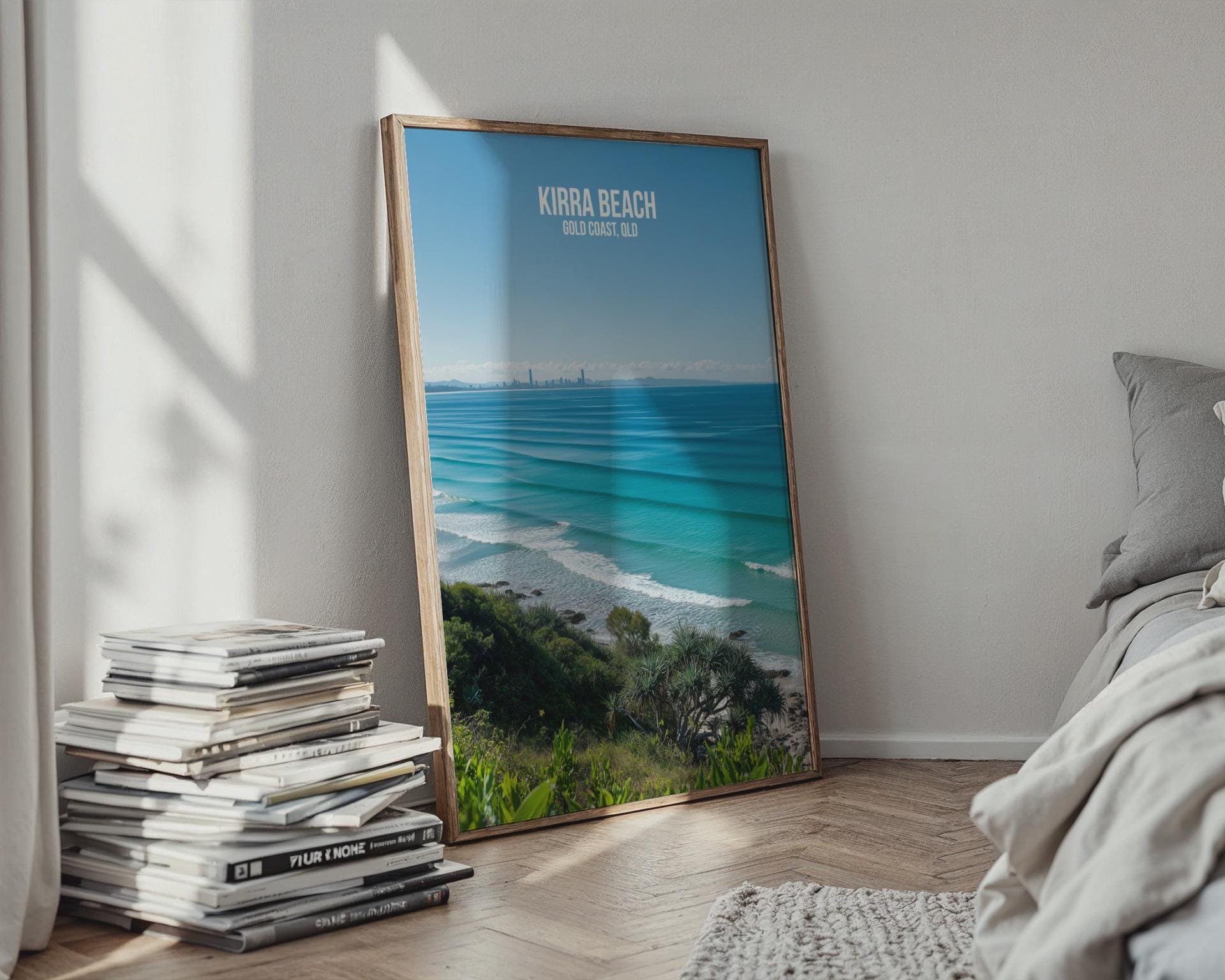 Kirra Beach Wall Art Gold Coast QLD Print - Travel Wall Art