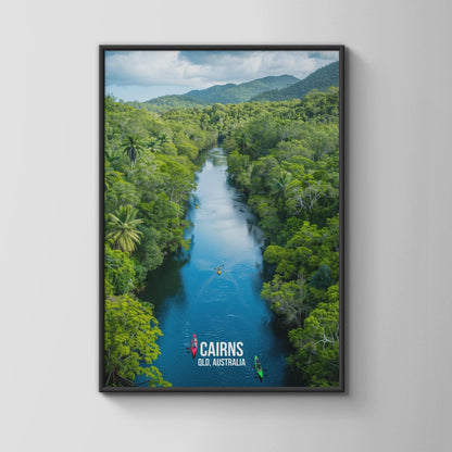 Cairns QLD Australia Wall Art Print Landscape Poster - Travel Wall Art