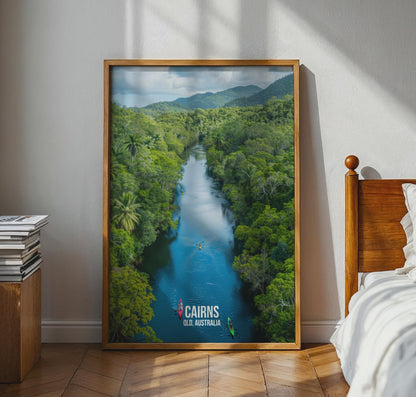 Cairns QLD Australia Wall Art Print Landscape Poster - Travel Wall Art