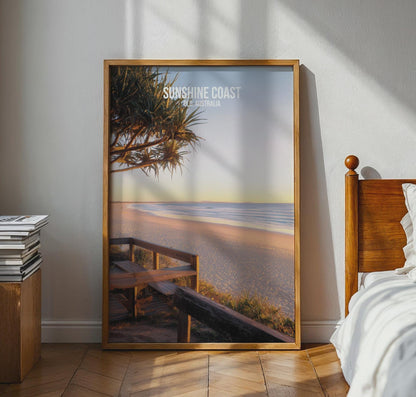 Sunshine Coast Wall Art Print Beach Landscape Australia - Travel Wall Art