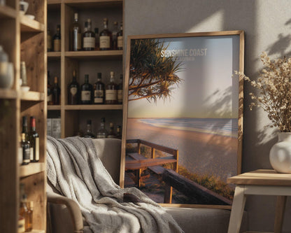 Sunshine Coast Wall Art Print Beach Landscape Australia - Travel Wall Art
