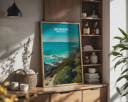 Coolum Beach Poster Sunshine Coast Wall Art - Travel Wall Art