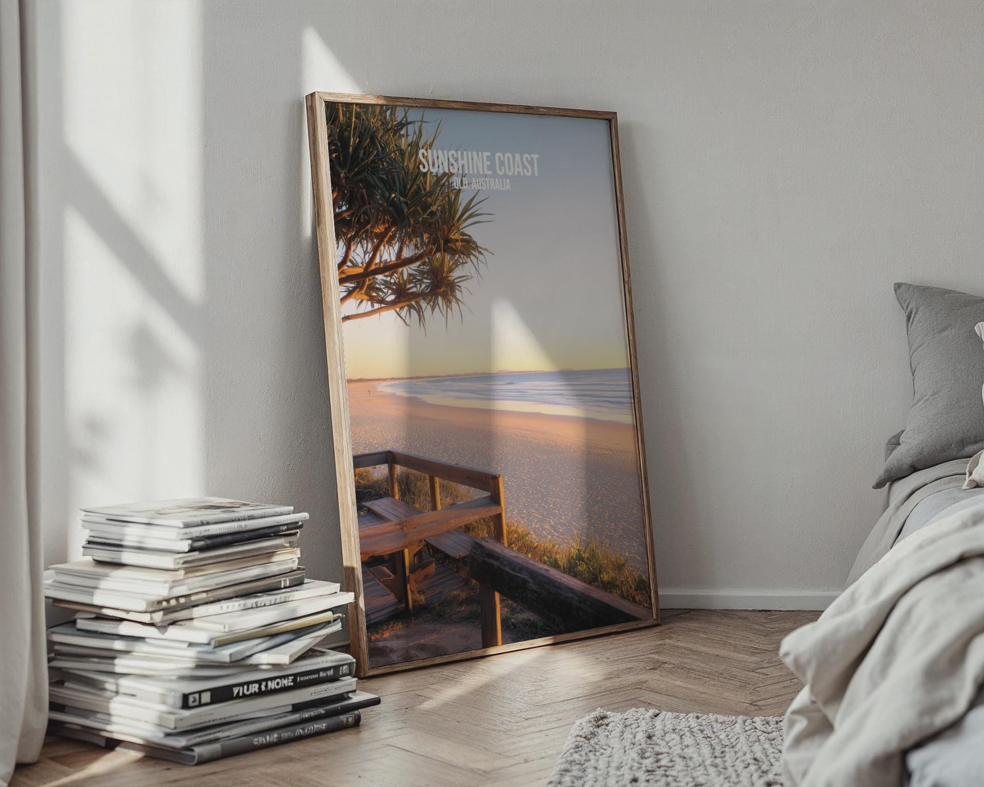 Sunshine Coast Wall Art Print Beach Landscape Australia - Travel Wall Art