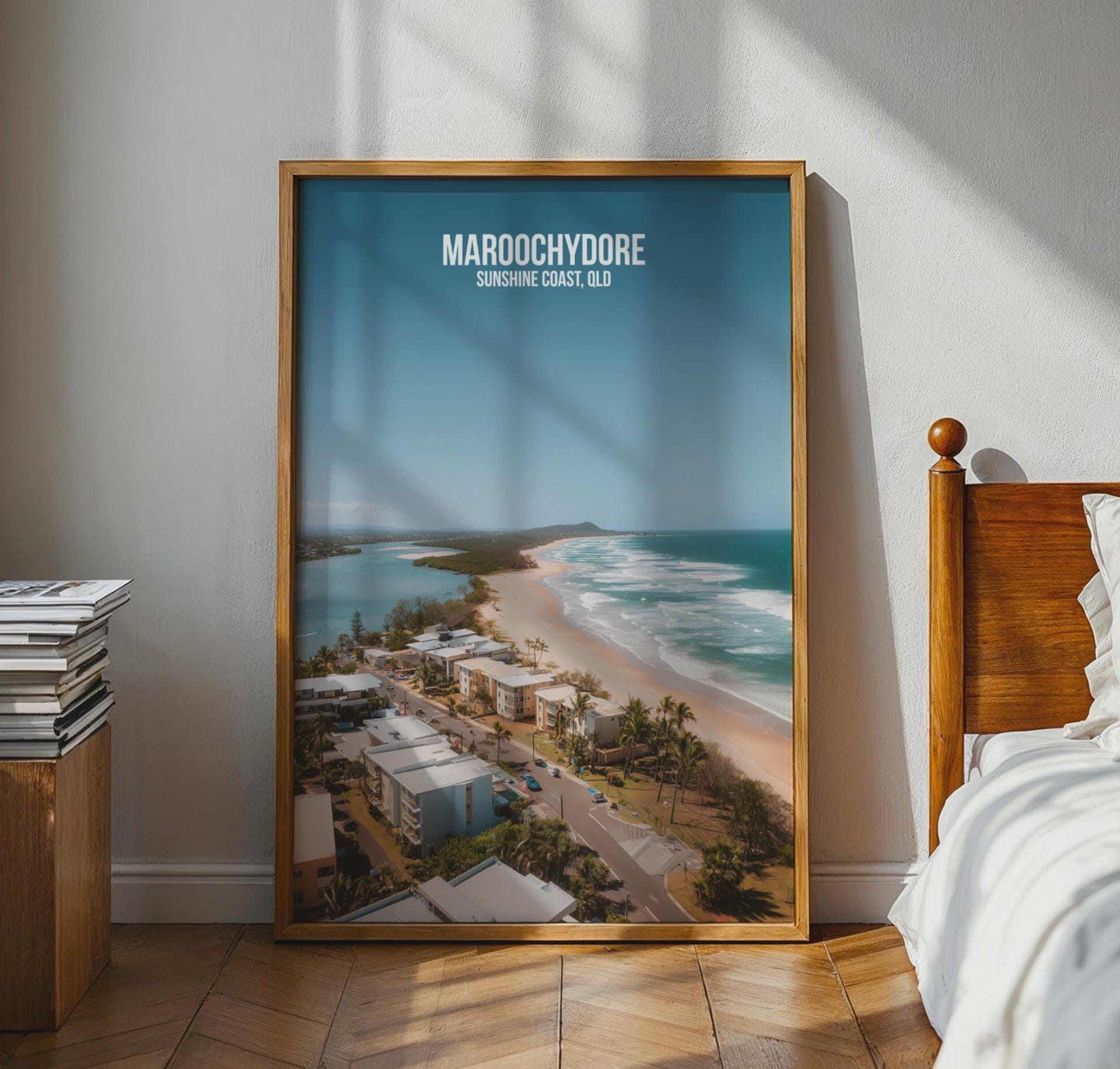 Maroochydore Beach Wall Art Sunshine Coast Queensland Poster - Travel Wall Art